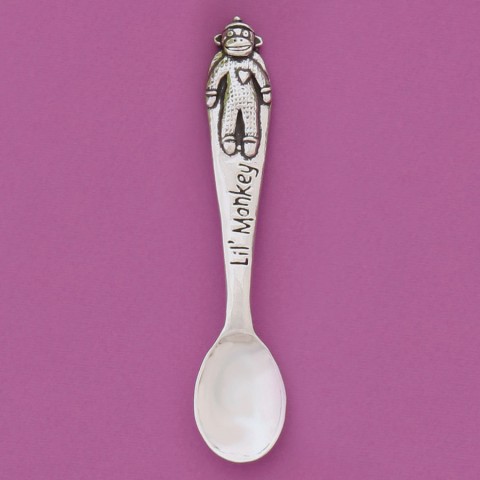 Sock Monkey Baby Spoon (NO BOX)*