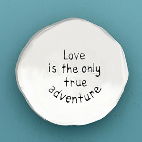 Love Is The Only Adventure Lg Charm Bowl (Boxed)
