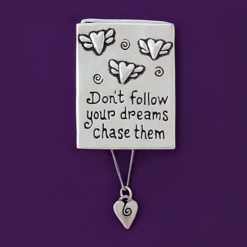 Chase Dreams w/spiral heart Necklace