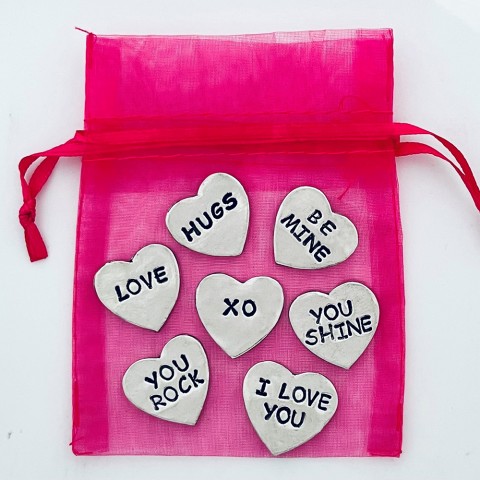 Candy Heart Token Bag (7 pc Set)