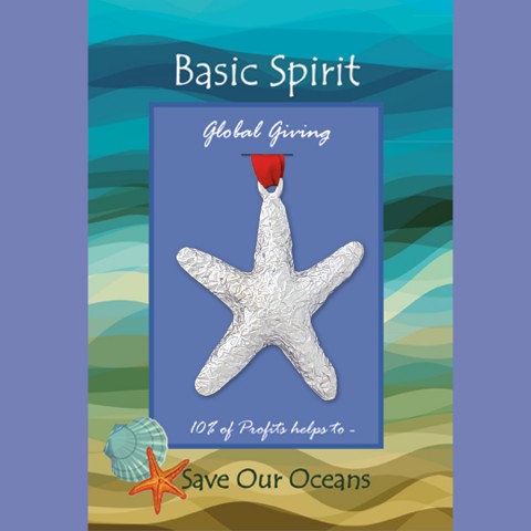 Starfish Save Our Oceans Global Giving Ornament