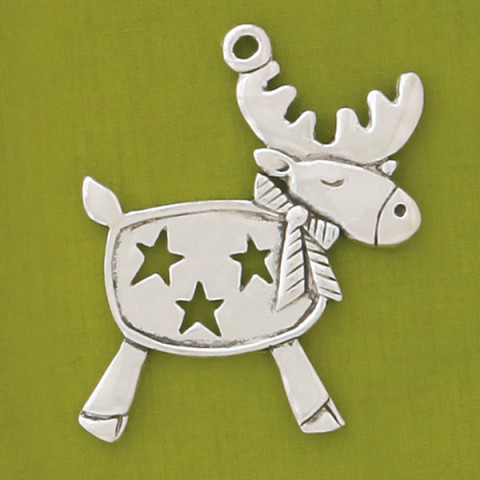 Star Deer Holiday Ornament (Boxed)