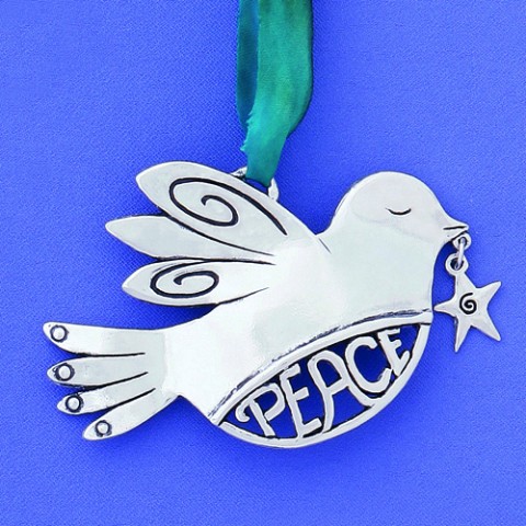 Peace w/star Ornament