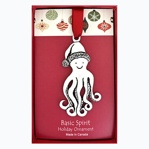 Octopus w/ Hat Ornament (Boxed)