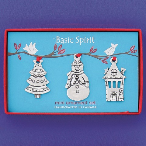 Snowman Mini Ornaments - Boxed