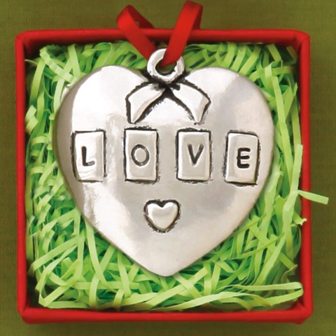 Love Heart Jolly Ornament (Boxed)