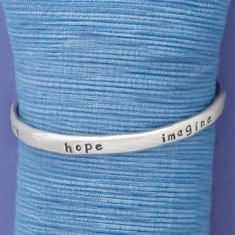 Love/Hope Thin Bangle