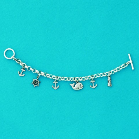 Whale Multi Charm Bracelet