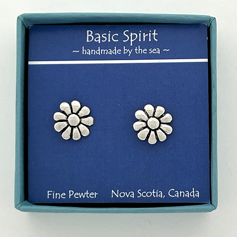 Flower Stud Earrings  (BOXED)