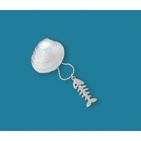 Fish Bones 18" Single Charm Necklace