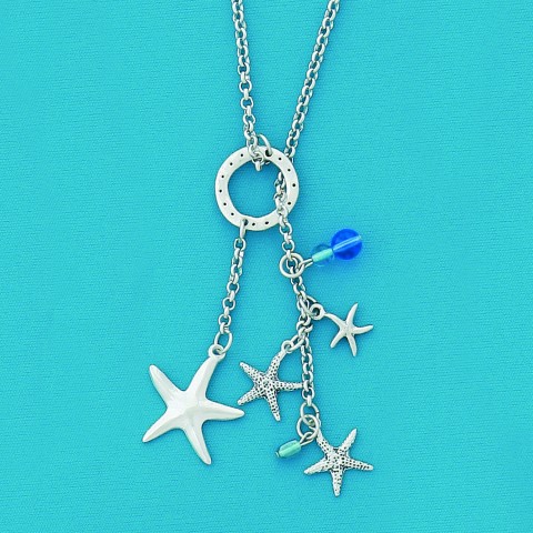 Starfish  24' Lariat Charm Necklace  