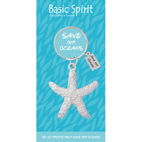 Starfish Save Our Oceans Contribution Keychain