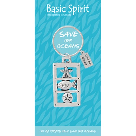 Sea Life Save Our Oceans Contribution Keychain