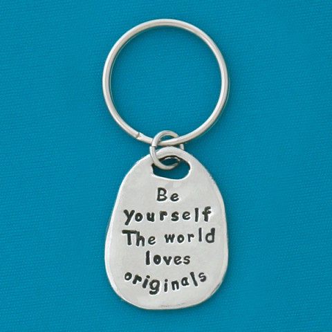 Be Yourself  Quote Keychain