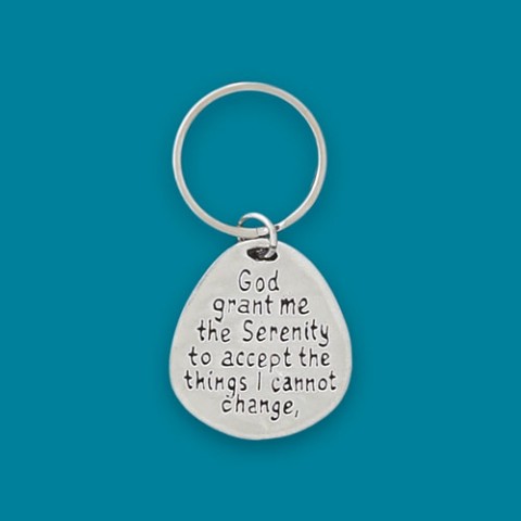 Serenity Prayer Quote Keychain 