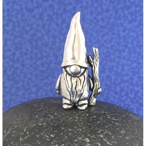 Large Mini Gnome with Stick