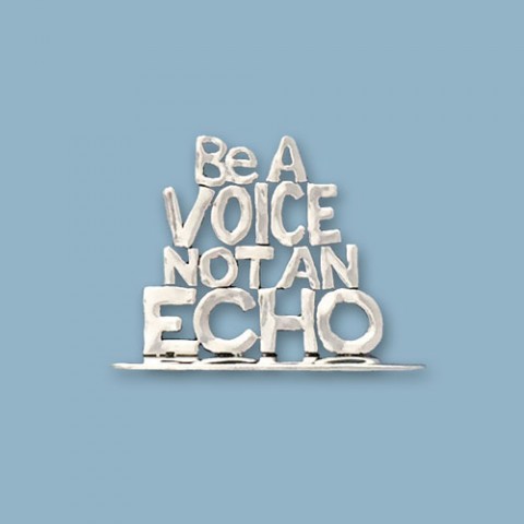 Be a Voice Small Standing Word Plaque