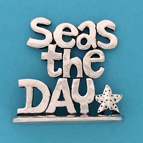 Seas The Day Tiny Plaque
