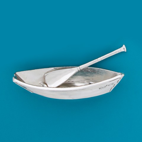Large Dory Salt Cellar With Spoon