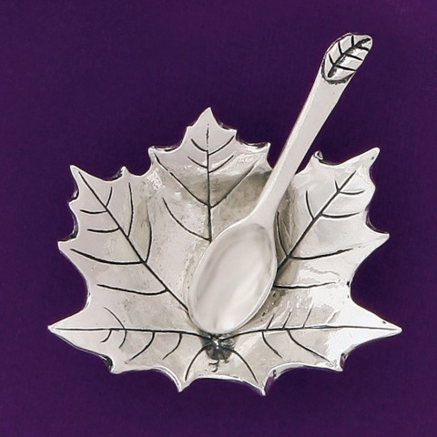 Leaf Salt Cellar w / spoon