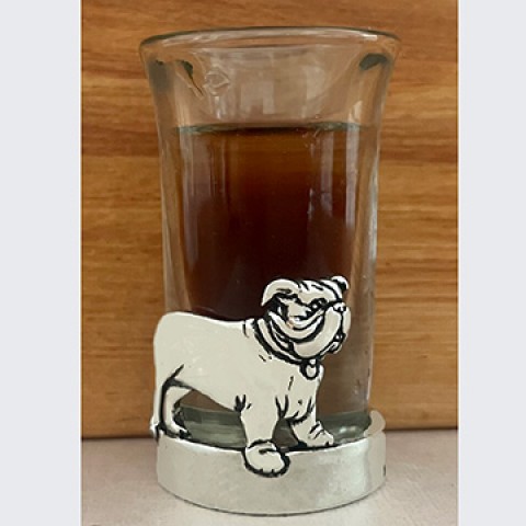 Bulldog Shot Glass