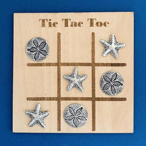 Tic Tac Toe Starfish & Sanddollar Travel Game