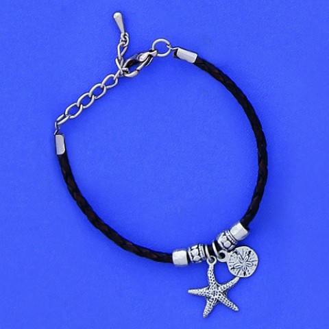 Starfish & Sanddollar Braided Bracelet