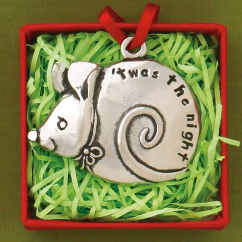 Mouse/'twas the night Jolly Ornament