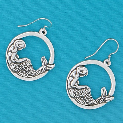 Mermaid Hoop Earrings