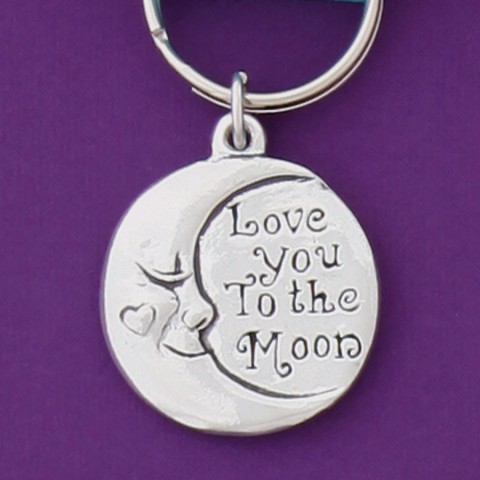 Love to Moon Keychain